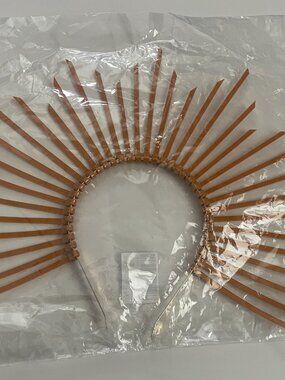 Boho Sunburst Headband – Gold Festival Halo Crown